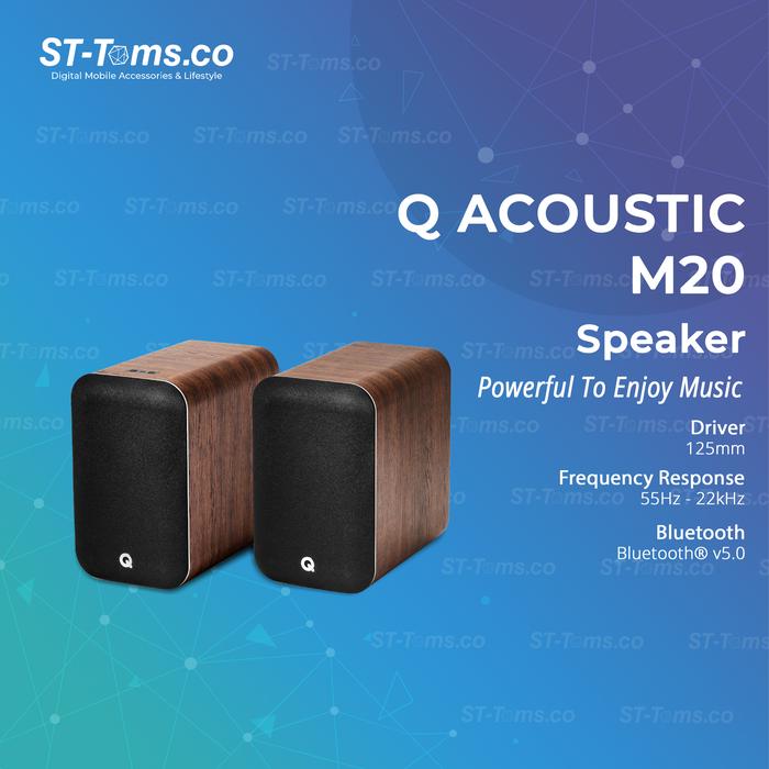 Gambar Q Acoustics M20 HD Wireless Music System Wireless Speaker Bookshelf - Walnut dari ST-Toms.co undefined Tokopedia