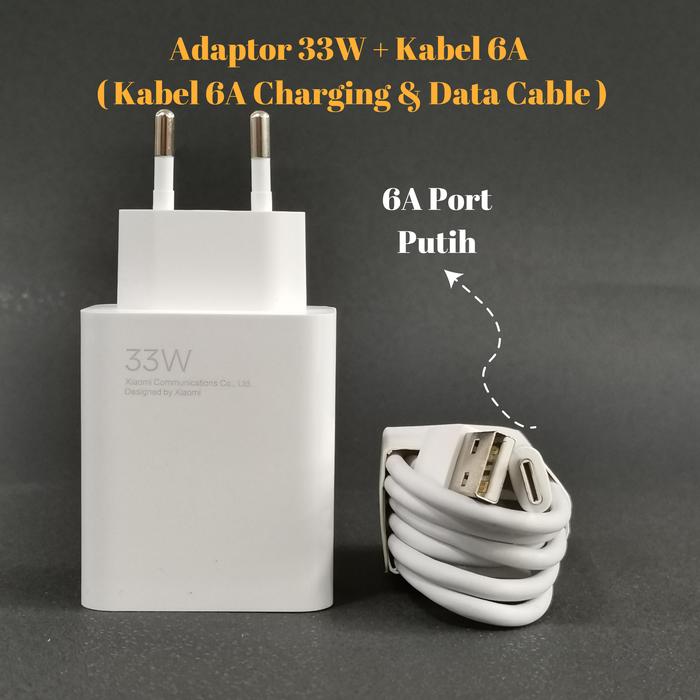 Gambar Mi Turbo Charger Xiaomi Poco X3 Pro 33W Real OriginalUSB Type C Cable - + Kabel 6A dari RIO CELLULAR undefined Tokopedia