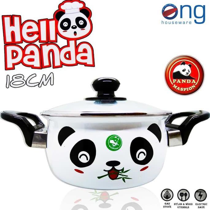Gambar Panci Enamel Hello Panda Maspion 18 cm HELLOPANDA 18 CM HELLOPANDA18CM dari reanberkah undefined Tokopedia
