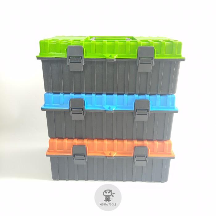 Gambar Tool Box Besar / Kotak Perkakas Besar / Toolbox PVC Besar - Biru dari Fast Pro_NEW undefined Tokopedia
