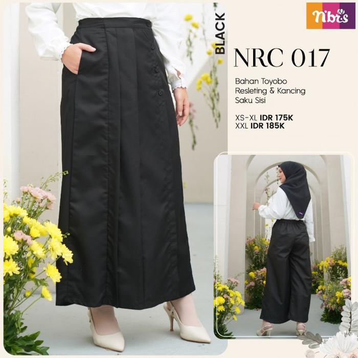 Gambar ROK CELANA NIBRAS NRC 017 / ROK CELANA MUSLIMAH NIBRAS TERBARU ORI - Black, XS dari JAZA Hijab undefined Tokopedia
