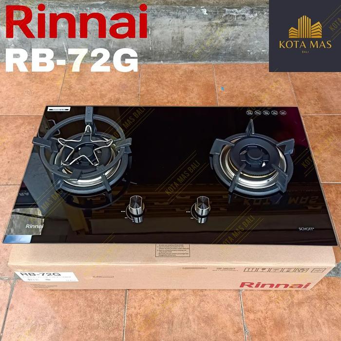 Jual Kompor Gas Tanam Rinnai 2 Tungku RB72G RB 72G Kuningan Tempered Glass  - Kota Denpasar - Kotamas | Tokopedia