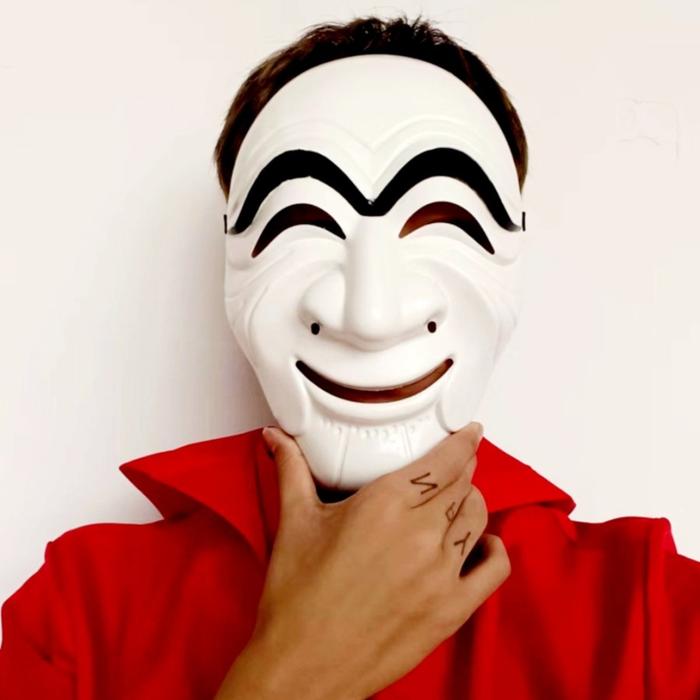 Gambar Topeng Hantu Korea gamyeon tal Kostum Cosplay Halloween Money Heist - KOREA MONEYHEIS dari Grosir Sukses Jakarta undefined Tokopedia