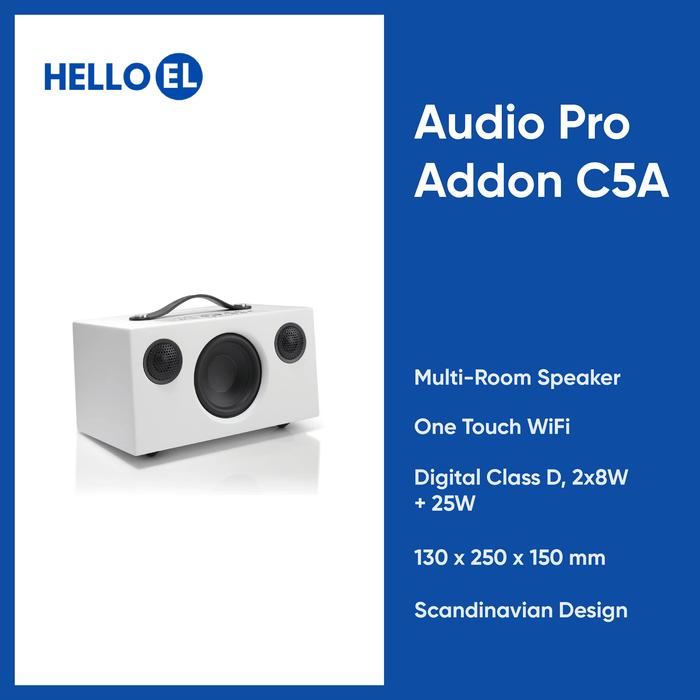 Gambar Audio Pro Addon C5A C5 A Multiroom Smart Wireless Speaker - Putih dari Hello El Official undefined Tokopedia