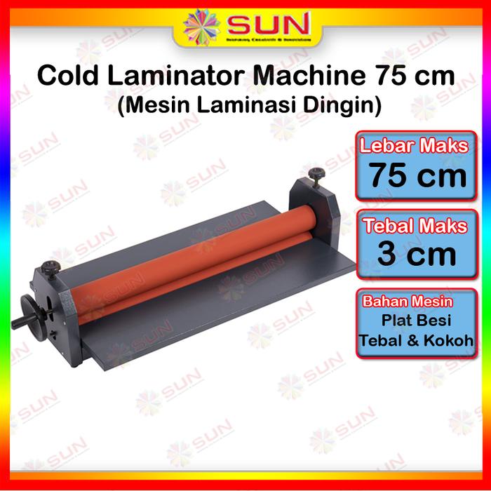 Gambar Alat Mesin Laminating Laminasi Dingin - Cold Laminator 390/750/650 mm ( untuk plastik laminasi dingin pelapis kertas foto, akrilik ) - 750 mm, Surabaya dari Sun Indonesia undefined Tokopedia