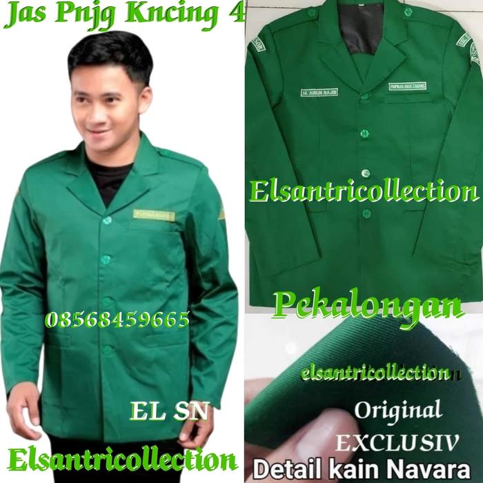 Gambar JAS ANSOR SUKARNO JAS NU KWALITAS PREMIUM GRATIS NAMA & LOKASI JAS - jas K4 pjg, M dari elsantricollection undefined Tokopedia