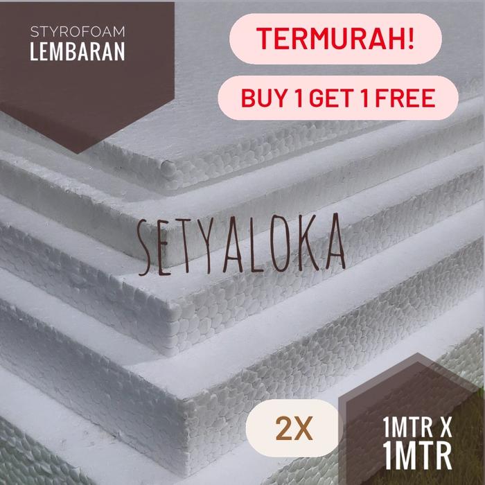 Gambar Papan gabus styrofoam lembaran jumbo 1mtr - utk kreasi seni tebal dari setya loka undefined Tokopedia