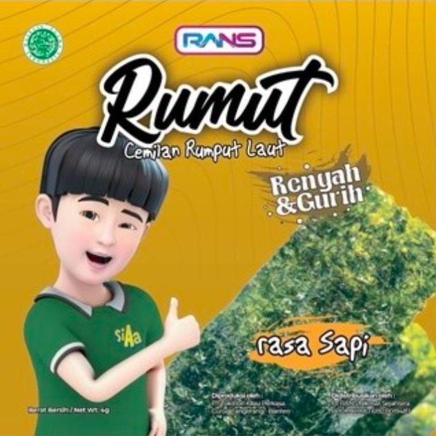 Gambar RANS RUMUT Nori Cemilan Nori Rumput Laut RANS - RUMUT SAPI dari Sumber Mas Surabaya_NEW undefined Tokopedia