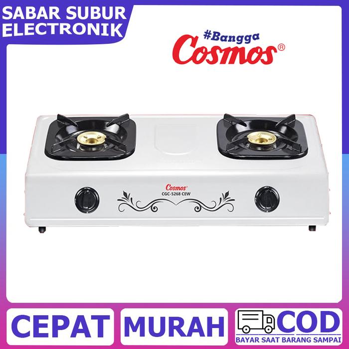Gambar Cosmos CGC5268-Kompor Gas 2 Tungku - Putih dari SABAR SUBUR ELECTRONIK undefined Tokopedia