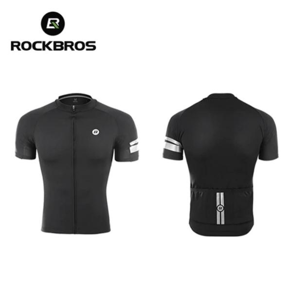Gambar Baju Jersey Olahraga Rockbros Jersey Sepeda Roadbike Anti UV Quick Dry - Hitam, M dari Rockbros Bike undefined Tokopedia
