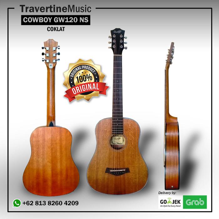 Gambar Gitar Akustik Cowboy tipe GW120NS Rosewood original Limited - CoklatTanpaTas dari Travertine Music undefined Tokopedia