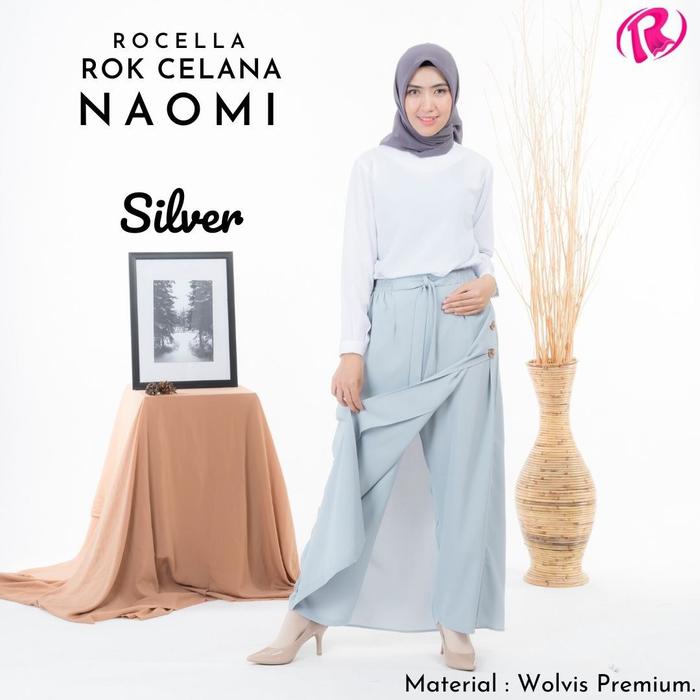 Gambar Bawahan Wanita Rok Celana Muslimah Rocella Rok Celana Naomi - Silver, XXL-XXXL dari Griya Muslim Amanah 2 undefined Tokopedia