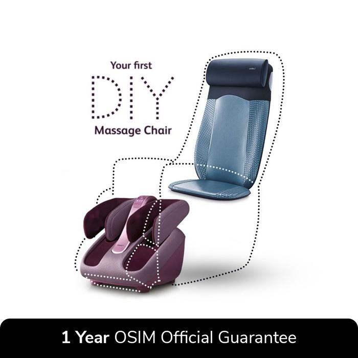 Gambar OSIM DIY Massage Chair (uJolly 2 + uSqueez 2) - biru ungu dari OSIM INDONESIA undefined Tokopedia