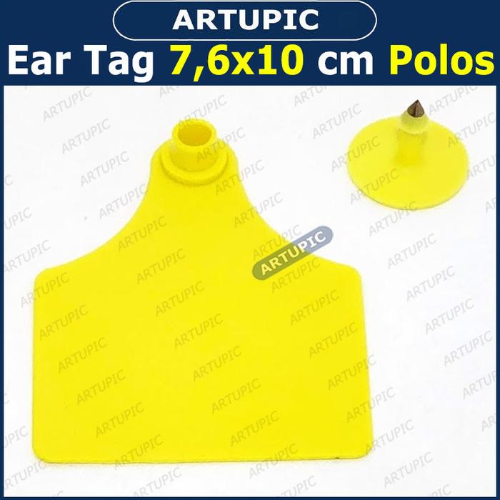 Gambar Ear Tag 7.6x10 cm POLOS ECERAN Eartag Necktag Hewan Ternak Babi Sapi - Kuning dari Artupic Peralatan Peternakan undefined Tokopedia