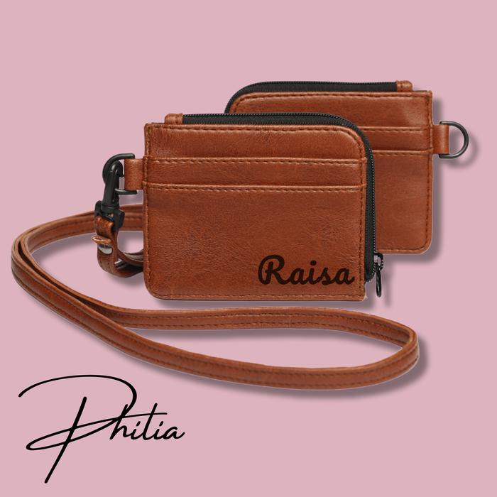 Gambar Tempat Kartu Kulit Gratis Grafir / Dompet Kartu Kulit / Dompet Kecil - Tan dari Philia.id undefined Tokopedia