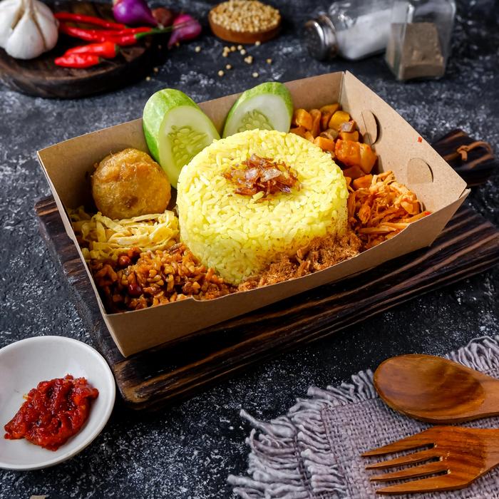 Jual Nasi Kuning Komplet - Jakarta Selatan - Nasi Kuning Bangka | Tokopedia