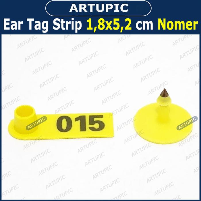 Gambar Ear Tag Strip 1.8x5.2 cm Nomer Per100 Anting Penanda Eartag Necktag - Kuning dari Artupic Peralatan Peternakan undefined Tokopedia