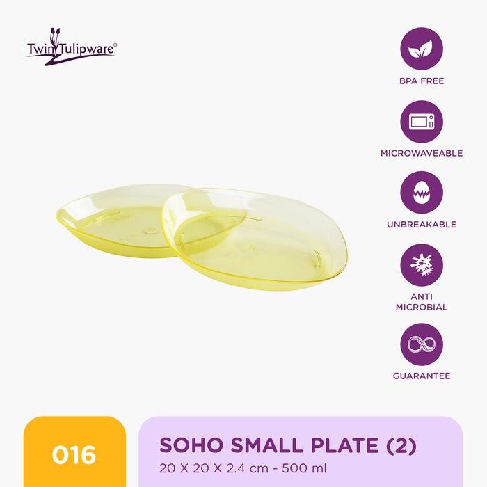 Gambar Piring Twin Tulipware Soho Small Plate (set of 2) - Vio dari Twin Tulipware Indonesia undefined 4 Tokopedia