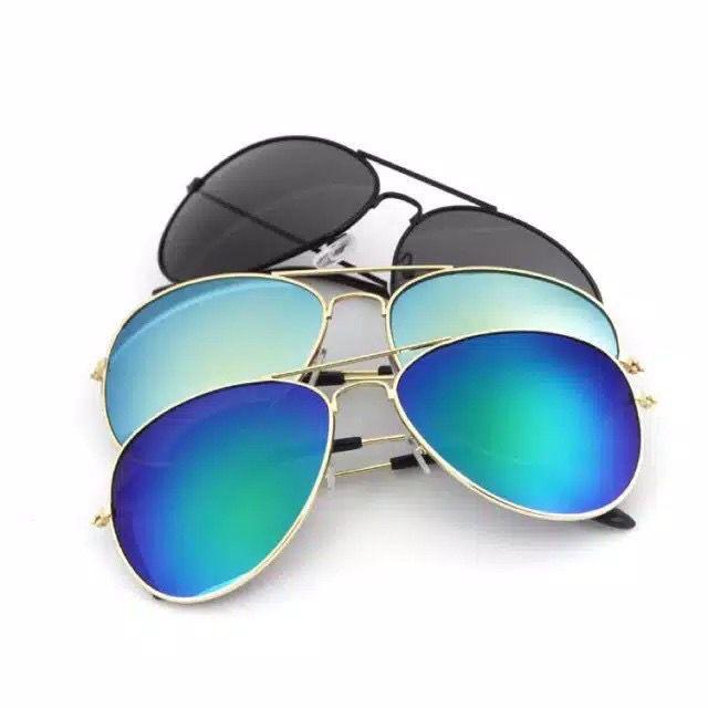 Gambar DENNOS GS-104 Kacamata Pria Dan Wanita Pro Acme Aviator Mirror UV - HITAM BIRU, STANDARD PACKIN dari Acctehcno undefined Tokopedia