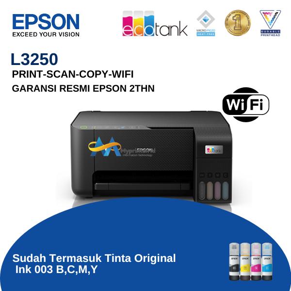 Gambar Epson EcoTank L3250 A4 Wi-Fi All-in-One Ink Tank Printer - NEW - TANPA HADIAH dari myprinterid undefined Tokopedia