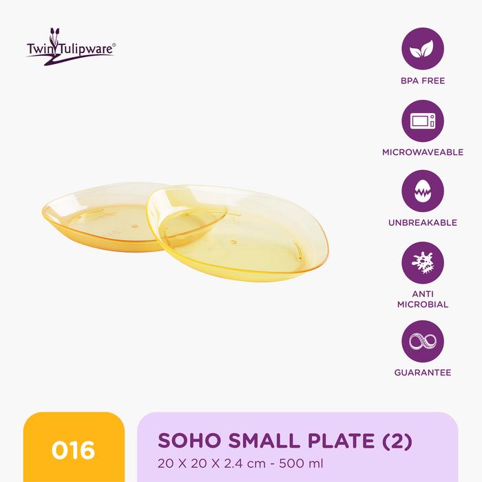 Gambar Piring Twin Tulipware Soho Small Plate (set of 2) - Queen dari Twin Tulipware Indonesia undefined Tokopedia