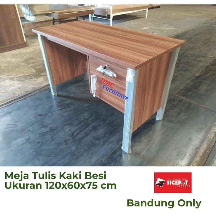 Gambar Meja Tulis Meja Kantor Meja Kerja MTM 3001 Expo Meja Kaki Besi - Teakwood dari DMC Furniture BDG undefined Tokopedia