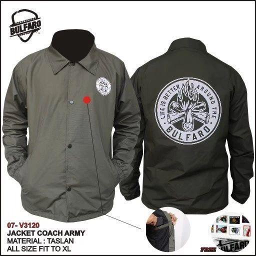 Gambar JAKET COACH jaket pria kekinian jaket motor pria trendy jaket distro - Army dari GM Store Id_NEW undefined Tokopedia