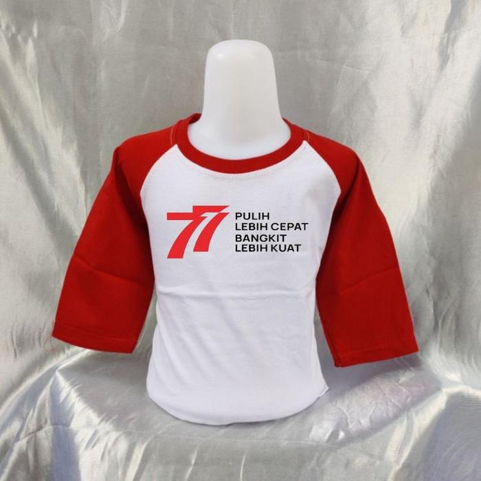 Gambar KAOS RAGLAN HUT RI 77,KAOS HUT RI 77 - merah putih, M dari setarshop undefined Tokopedia