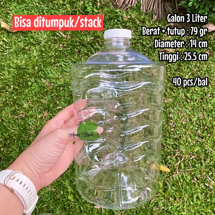 Gambar Galon 3 liter galon mini 3 liter galon plastik - Tutup Putih dari RING COLLECTION undefined Tokopedia