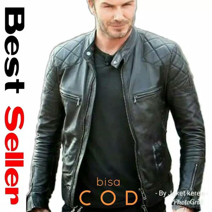 Gambar Star Jaket kulit pria hitam/coklat model terbaru bisa COD - Hitam dari Asgar leather store undefined 5 Tokopedia