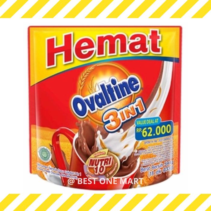 Gambar Ovaltine 3 in 1 3in1 Rasa Coklat / Malt Drink Chocolate dari Best One Mart Jakarta undefined Tokopedia