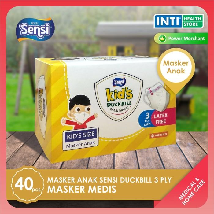 Gambar Sensi | Masker Anak Sensi Duckbill 3 Ply | Masker Sensi | Masker Medis Polos / Motif - POLOS dari Inti Health Store undefined Tokopedia