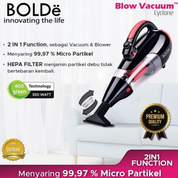 Gambar BOLDe Super Hoover Cyclone Black 2in1 Function Blow & Vacuum Cleaner dari Calvin Kitchen undefined Tokopedia