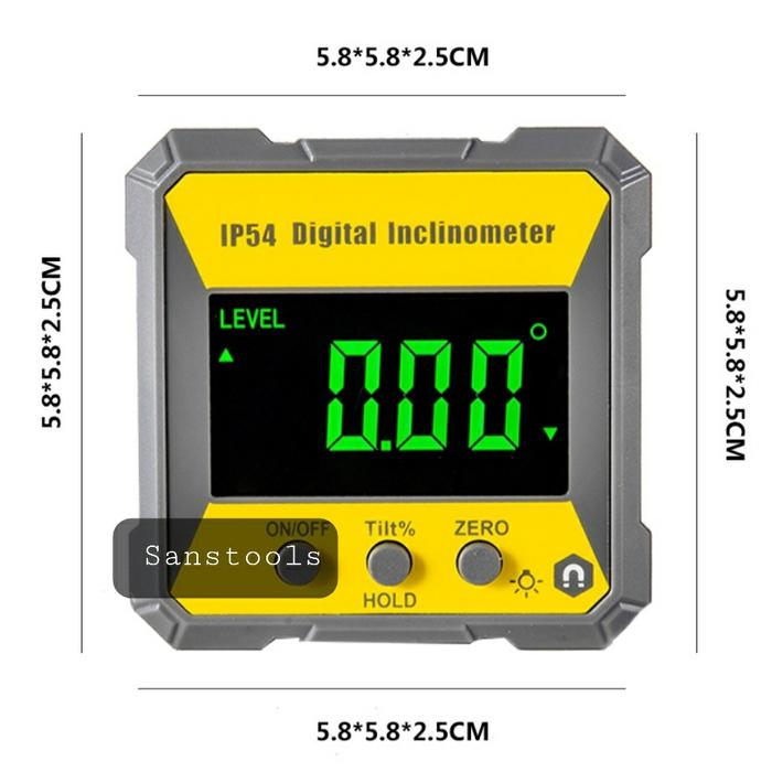 Gambar Mini level box / inclinometer / waterpass digital angle protractor - Mini level Box dari Sanstools undefined Tokopedia