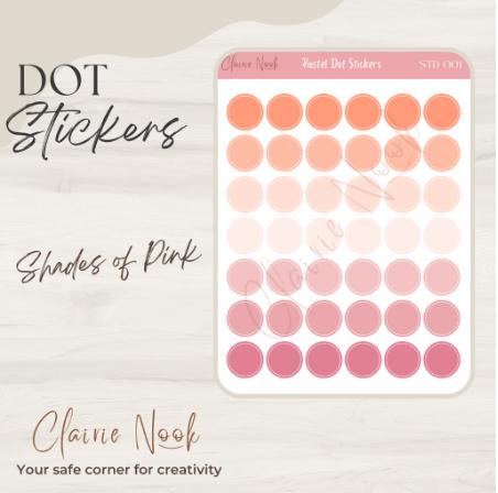 Gambar Sticker Label Dot Warna Warni / Stiker Bulat / Stiker Warna / dekorasi - PINK dari MAMI KOSMETIK_NEW undefined Tokopedia