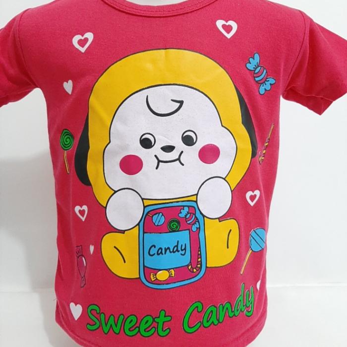 Gambar atasan anak cewek 6 bulan-8 tahun baju kaos oblong perempuan candy per - candy-fanta, 6 bln-1 thn-S dari LINGLANG FASHION undefined Tokopedia