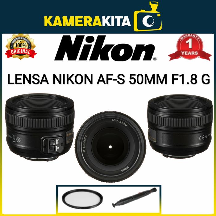LENSA NIKON AF-S 50MM G NIKON AF-S 50MM G LENS box putih
