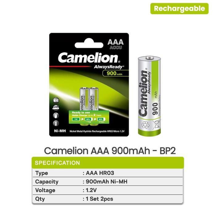 Gambar Camelion A3 900 mAh BP2 dari Manekistore undefined Tokopedia