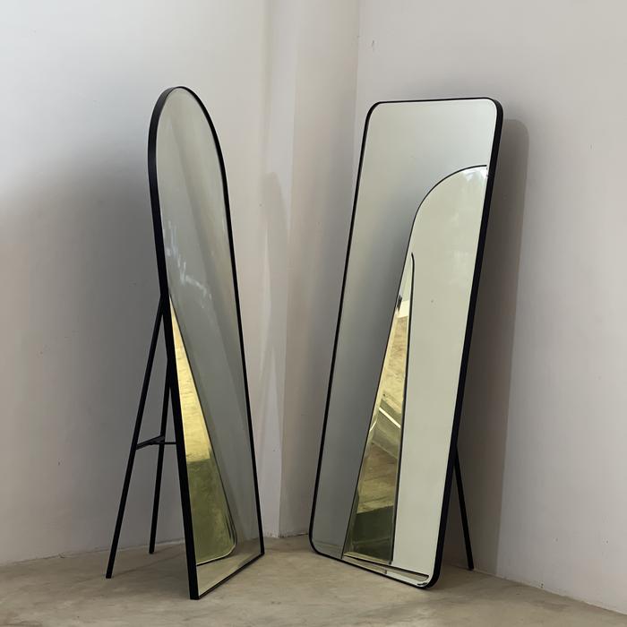 Gambar Slim Arch Mirror Standing ( Besi ) - Black dari Pakayu Home undefined Tokopedia