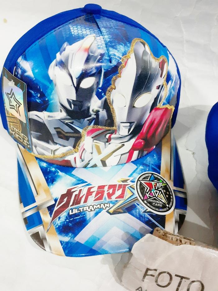 Gambar Topi anak Ultraman murah Ultramen unik Ultra man bagus Ultra men kado - hitam duo dari Alfa Kirani Shop undefined 5 Tokopedia