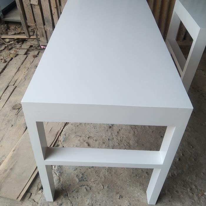 Gambar MEJA KOMPUTER||MEJA KERJA||MEJA CAFE||MEJA RESTORAN SERBAGUNA - Putih, 100x50x75cm dari Global@99 undefined Tokopedia