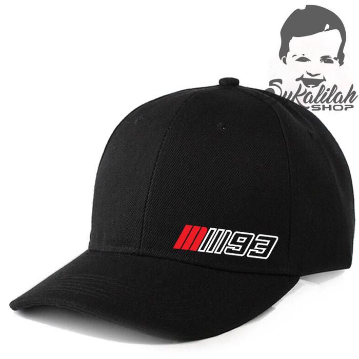 Gambar Topi pria baseball caps all size premium sport mm93 marquez 01 - Hitam dari Azam Hat undefined Tokopedia