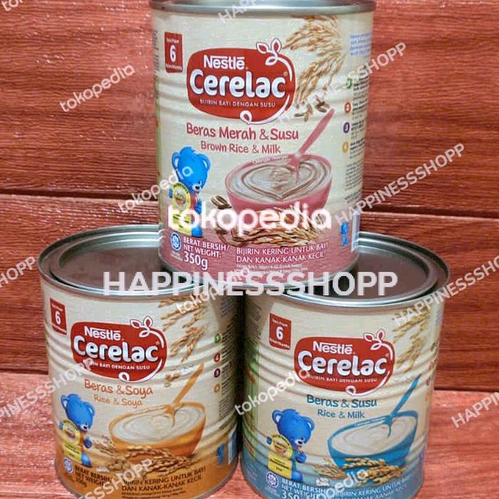 Gambar Nestle Cerelac kaleng 350gr - Berasmerah&sus dari HAPPINESSSHOPP undefined Tokopedia