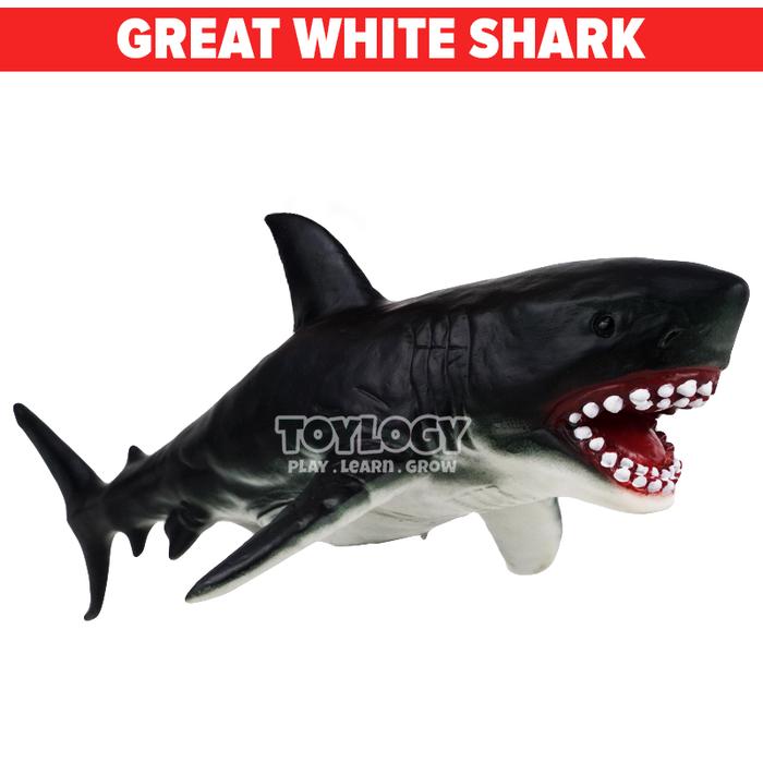 Gambar New Canna Mainan Edukasi Great White Shark Figure Hiu Putih Megalodon dari Toylogy undefined Tokopedia