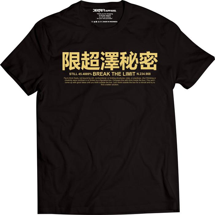 Gambar KAOS JEPANG JAPANESE STYLE T-SHIRT TULISAN JEPANG COTTON COMBED 24s - Japanese Style2, Hitam L dari DECXTER undefined Tokopedia
