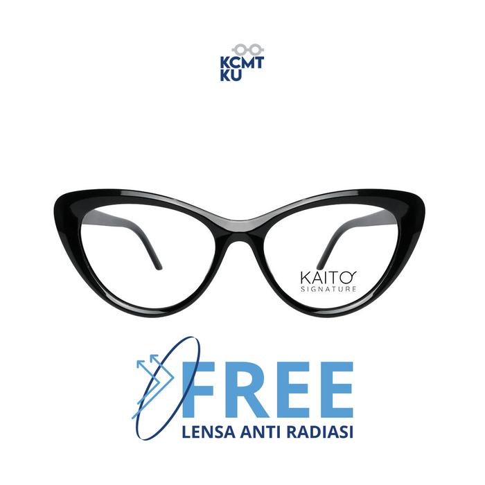 Gambar Kacamata Anti Radiasi Kaito Lyra Signature UV++420 PC Technology - Hitam dari KCMTKU Optikal undefined Tokopedia