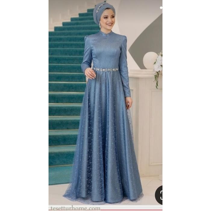 green emerald velvet dress Middle East abaya Muslim women's Maxi dress solid color pleated elegan –  PRINGBUD ISLAMIC CLOTHING main image 1