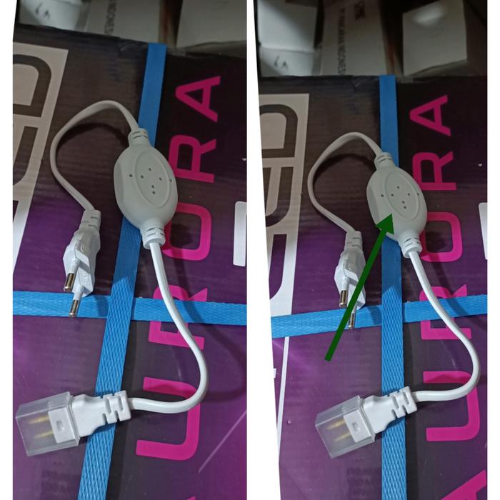 Gambar adaptor soket lampu LED strip 220 volt kotak - adaptor bulat dari Dionrevander undefined Tokopedia