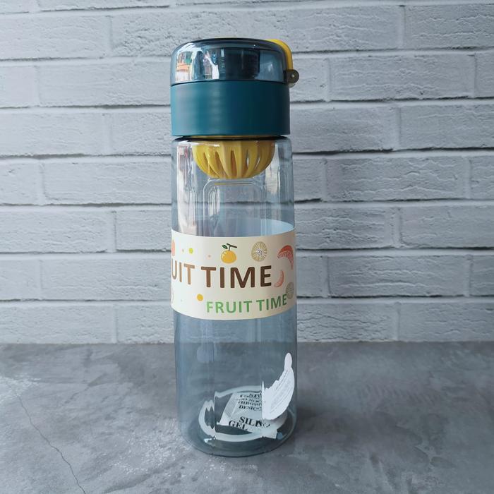Gambar Botol minum sport infuse water 680ml botol minum plastik bening tebal - biru-kuning dari velvetshop undefined Tokopedia