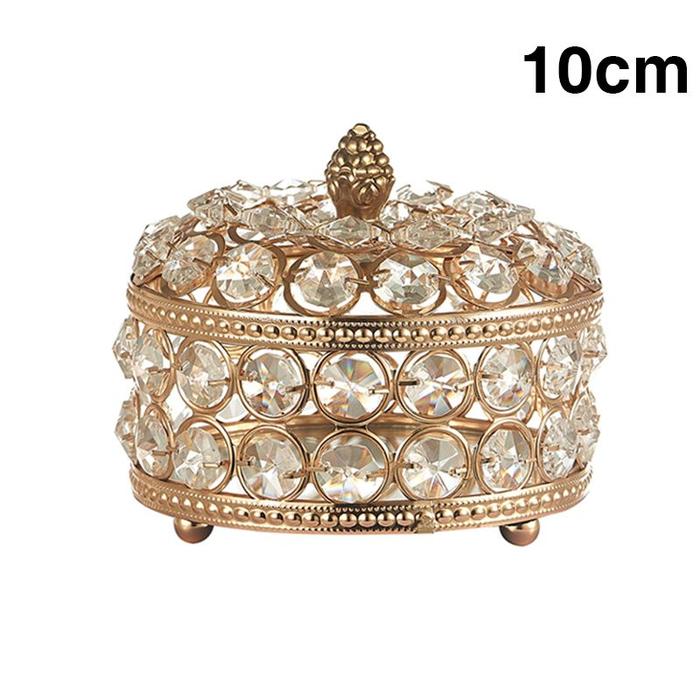 Gambar Kotak Penyimpanan Perhiasan Kristal Toples Wadah Permen Jewelry Box - 10cm dari Abeeing undefined Tokopedia
